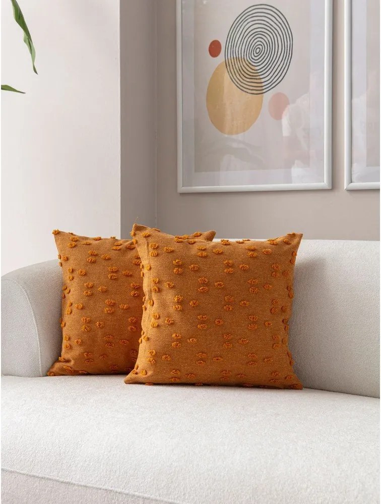 Federe decorative in set 2 pz 43x43 cm Tuffet – Mioli Decor