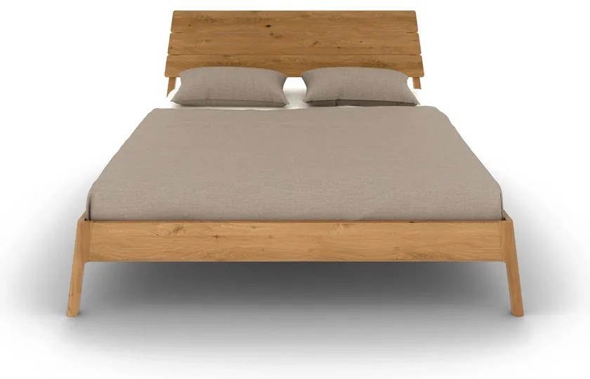 Letto matrimoniale in legno di quercia di colore naturale 180x200 cm Twig - The Beds