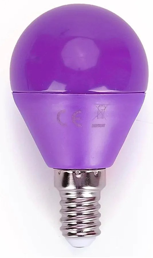 Lampadina LED G45 E14/4W/230V viola - Aigostar