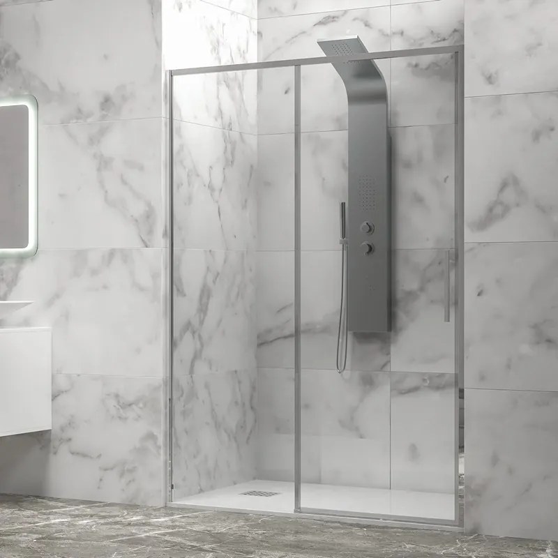 Porta doccia 110 cm scorrevole vetro 6 mm altezza 200h | KLA4000C - KAMALU