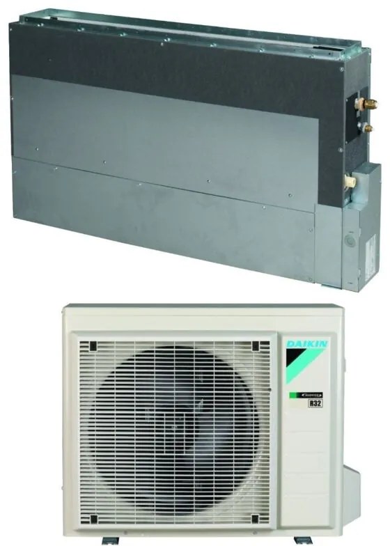 Daikin - Climatizzatore Condizionatore Bluevolution a Pavimento ad Incasso Mini Sky 12000 Btu FNA35A9 R-32 Wi-Fi Optional