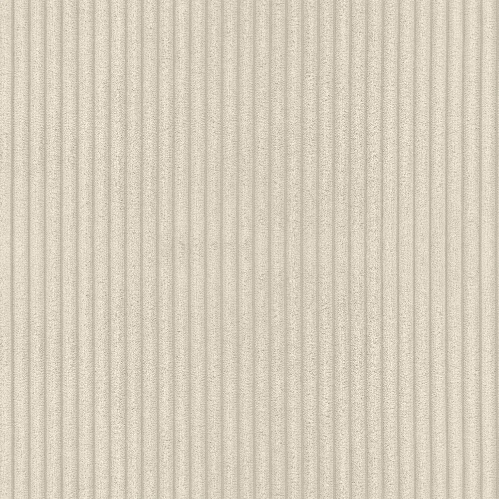 Divano angolare beige (con penisola a destra/con chaise lounge) con rivestimento in velluto a coste Merid – Ropez