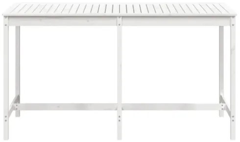 Tavolo da Giardino Bianco 203,5x90x110cm Legno Massello di Pino