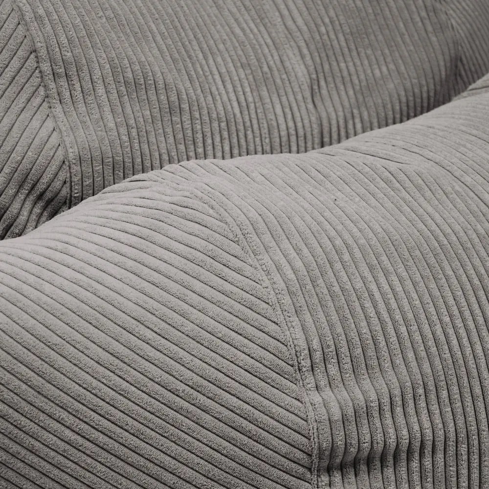 Puof a sacco nero con rivestimento in velluto a coste Roll 105 – SLOWDOWN