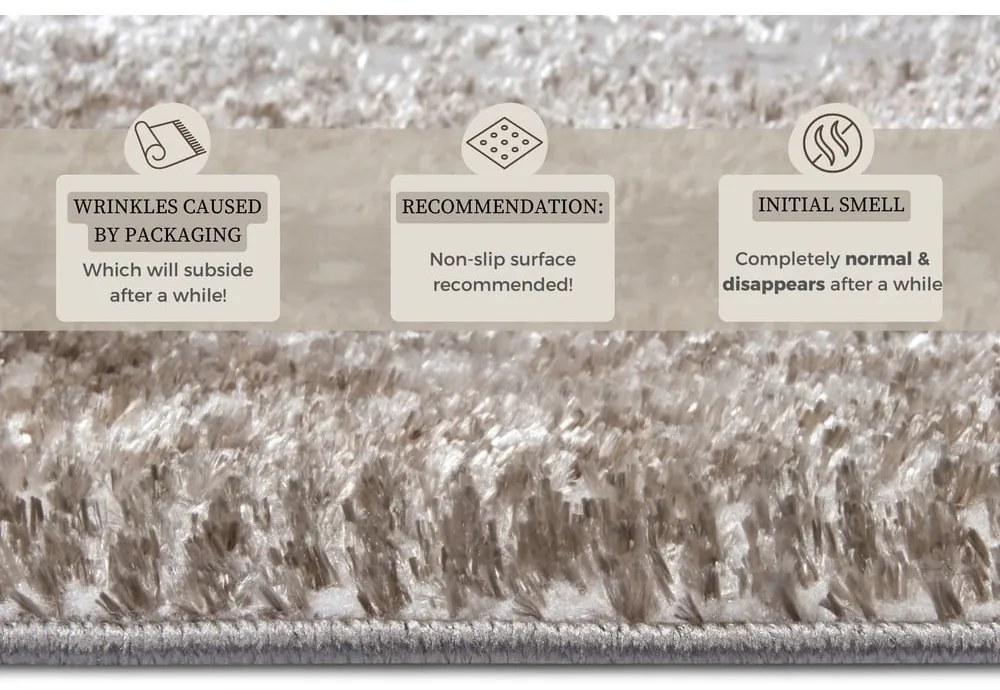 Tappeto in beige-argento 67x120 cm Shine Classic - Hanse Home