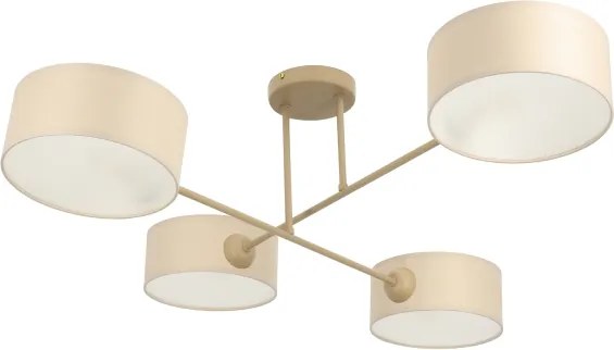 Brilagi - Lampadario a soffitto VIRGO 4xE14/40W/230V crema/oro