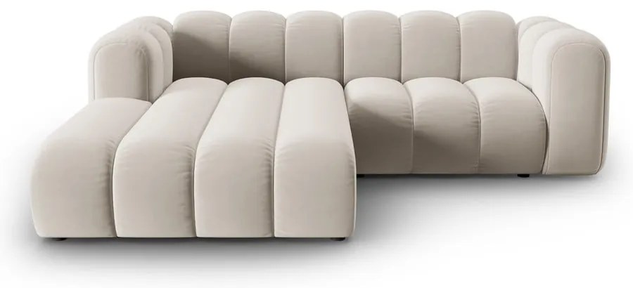 Divano angolare beige ad angolo sinistro Lupine - Micadoni Home