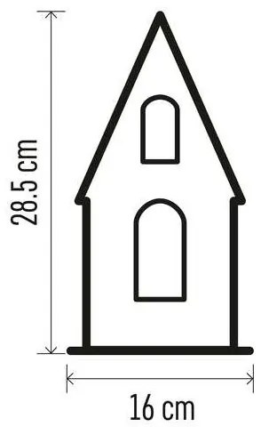 Decorazione natalizia LED 3xLED/2xAA beige