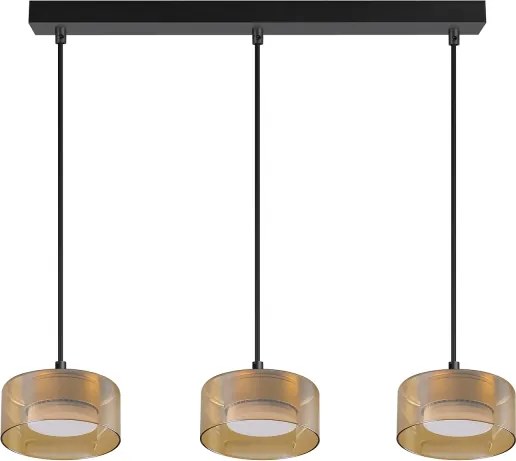 Brilagi - Lampadario a sospensione con cavo AURA LUX 3xGX53/30W/230V nero/oro