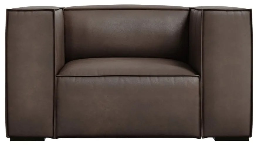 Poltrona in pelle marrone Madame - Windsor &amp; Co Sofas