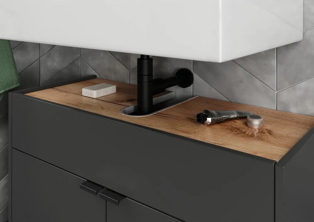 Mobile sotto lavabo antracite 80x60 cm Forano - Germania