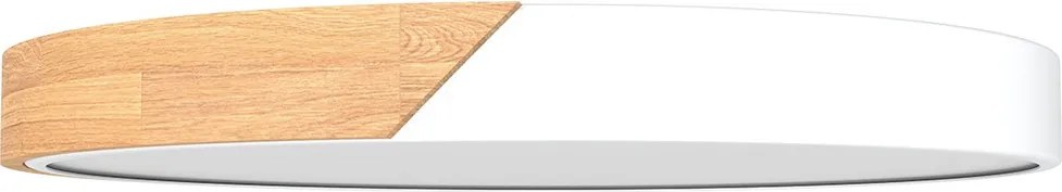 Plafoniera LED Rotonda 36W CCT Ø500mm Legno/Bianco