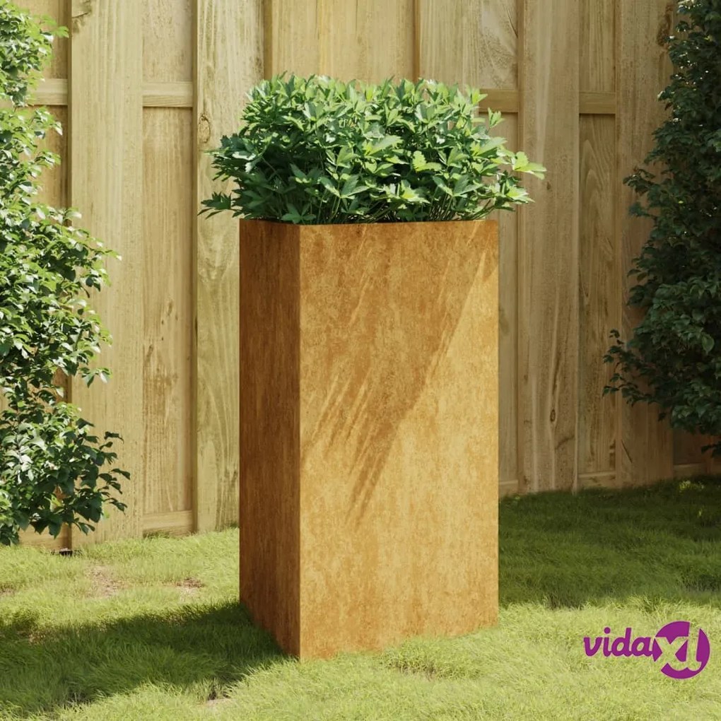 vidaXL Fioriera da Giardino 50x43x75 cm in Acciaio Corten