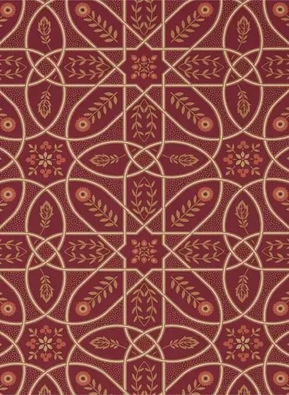 Tapete Brophy Trellis von Morris & Co. - Russet Gold