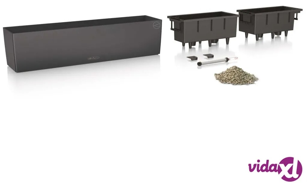 LECHUZA Fioriera Balconera Color 80 ALL-IN-ONE Ardesia 15683