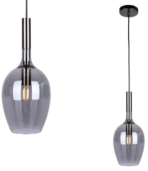 Lampadario su filo TANGO 1xE14/40W/230V nero