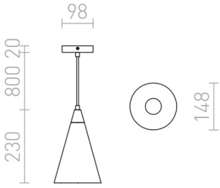 RED - Design Rendl - R12380 - Lampadario su corda HEIDI 1xE27/28W/230V cemento/legno