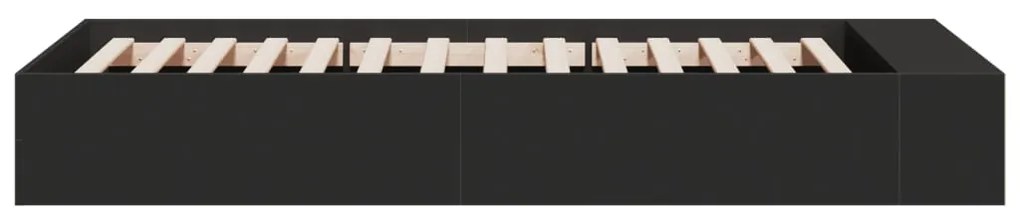 Giroletto nero 90x200 cm in legno multistrato