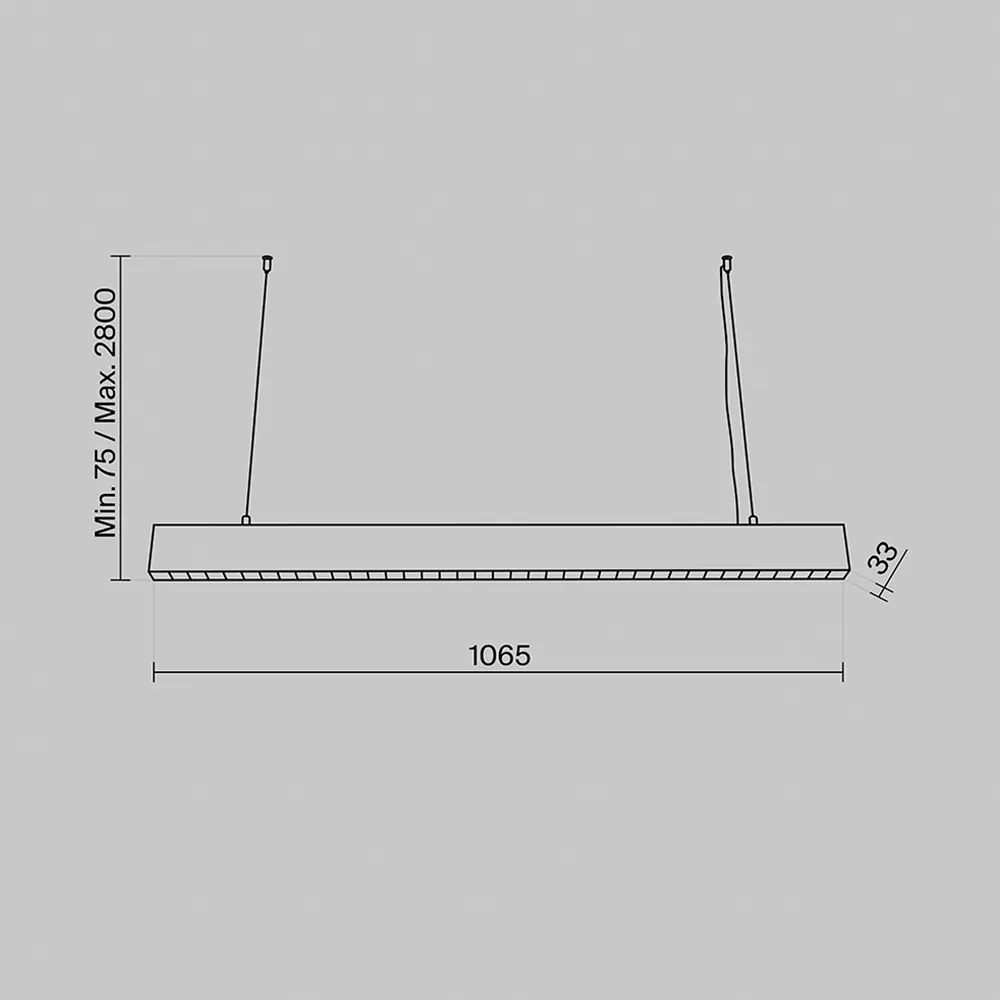 Lampadario A Sospensione Moderno Points Alluminio Nero Luce Led Integrato 40W