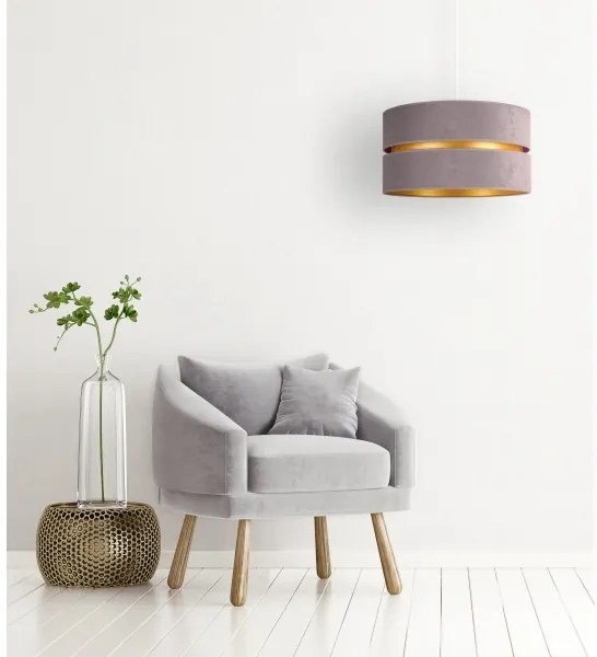 Duolla - Lampadario a sospensione con filo DUO 1xE27/15W/230V diametro 40 cm grigio