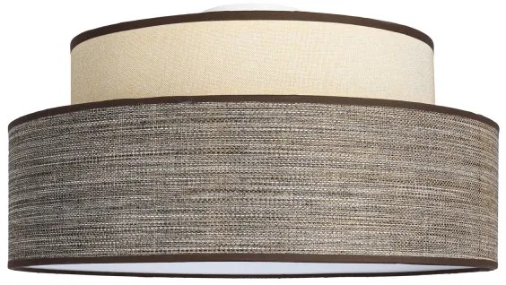 Plafoniera GRACE 1xE27/60W/230V diametro 40 cm color crema/marrone