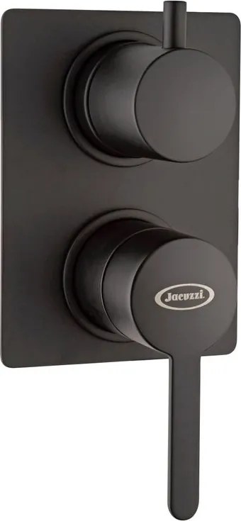 Rubinetto per incasso doccia Baleno nero JACUZZI RUBINETTERIA con ddeviatore 2 vie