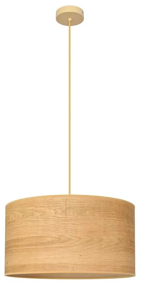 Lampadario a sospensione con filo ALBA 1xE27/15W/230V diametro 45 cm marrone