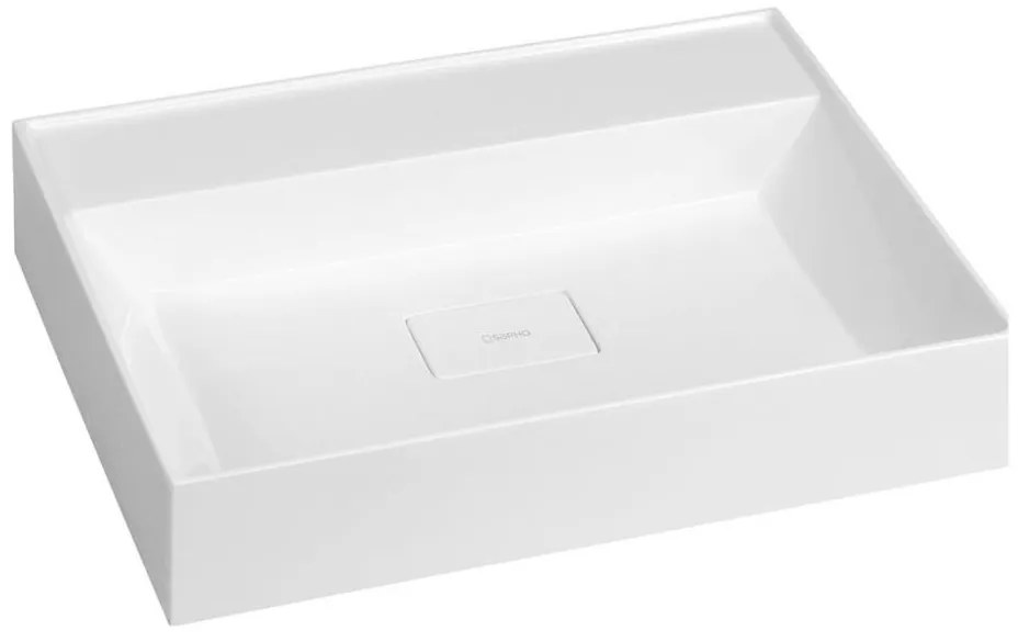 Sapho - Lavabo sospeso GODIVA 58x44 cm marmo/bianco