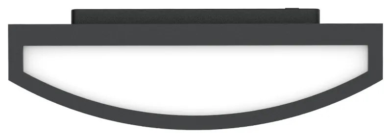 Applique Slim per Esterni con Griglia decorativa IP65 - E27 Nera Colore del corpo Nero