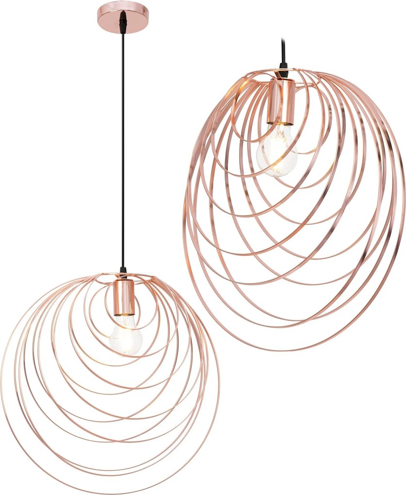 LAMPADA DA SOFFITO GEOMETRICO ROSE GOLD APP427-1CP