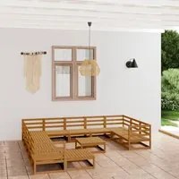 Set Divani da Giardino 13 pz in Legno Massello di Pino 3076062