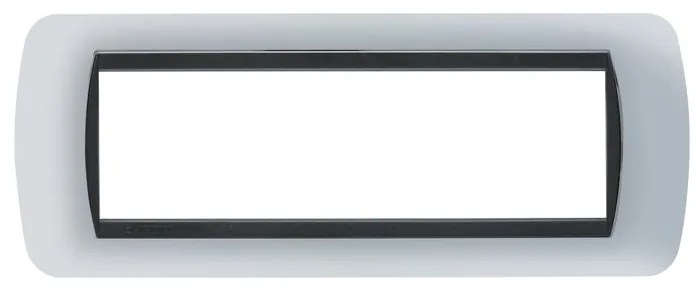 Placca 7 moduli in zama serie Living International  BTICINO cromo lucido