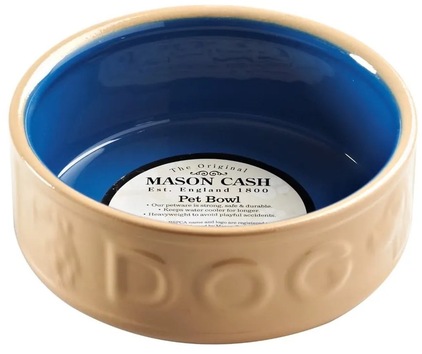 Ciotola per cani in gres, ø 15 cm Cane Blue Dog - Mason Cash