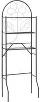 Scaffale da Bagno 60x33x174 cm Nero