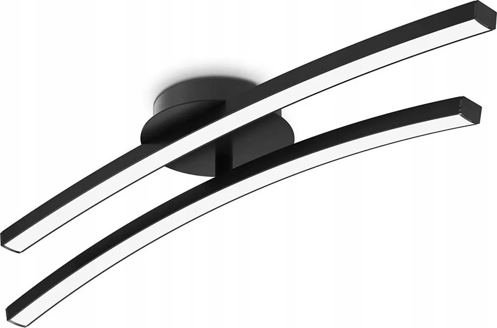 Plafoniera LED 2xLED/6W/230V 3000K nero