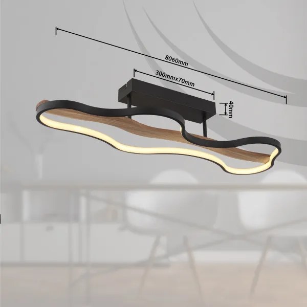 Globo 67181D - Lampadario a plafone LED BEZZY LED/30W/230V