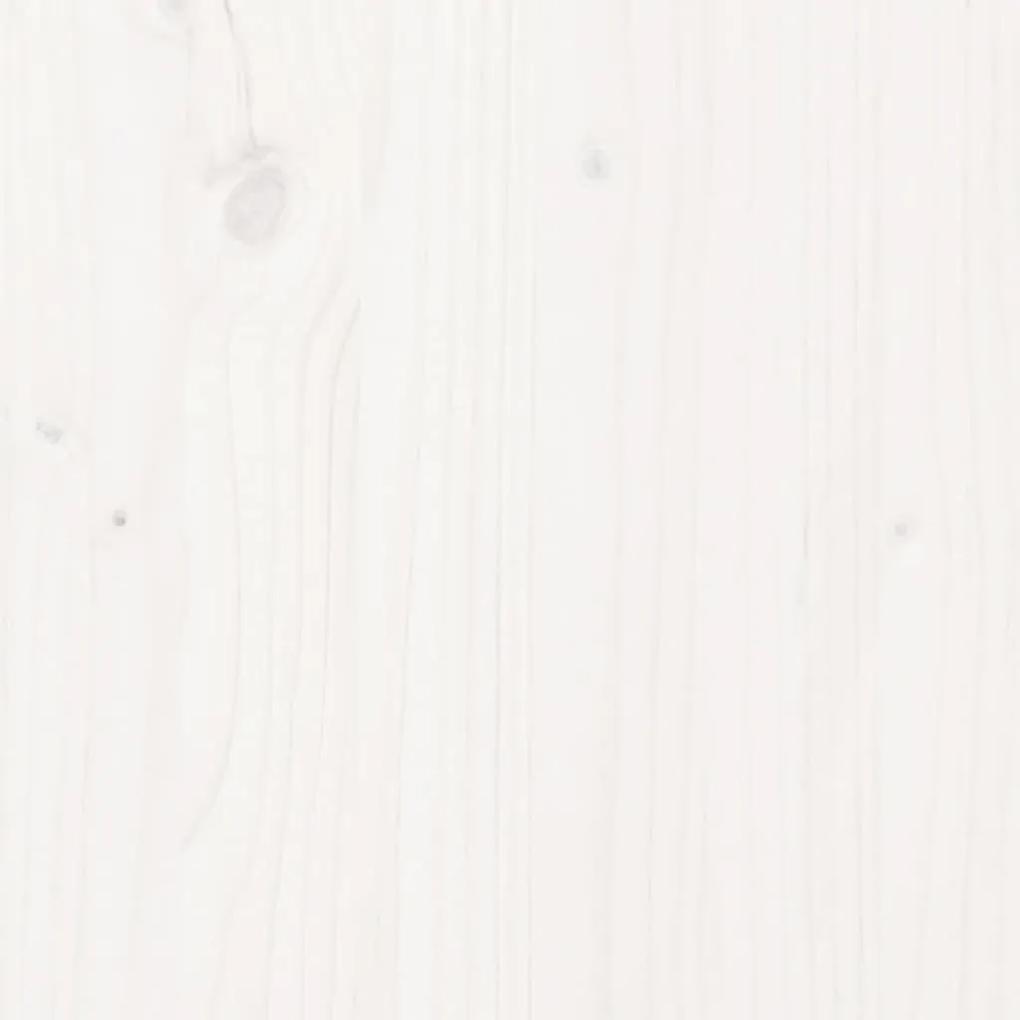 Giroletto in Legno Massello Bianco 75x190 cm Small Single