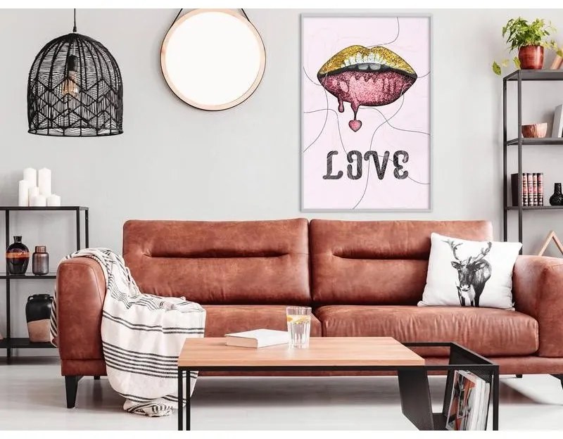 Poster Lip Gloss and Love