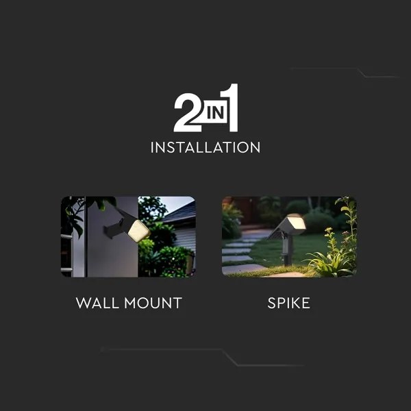 Lampada solare 2 in 1 LED/1,3W/3,7V 3000/4000/6400K IP65 1200 mAh