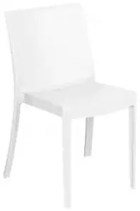 Sedia in polipropilene Perla - Senza Braccioli - Dimensioni: 55x47x82cm, Bianco