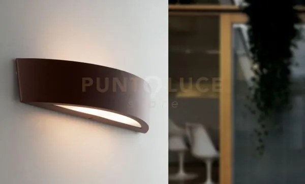 Applique biemissione tucson bronzo 2 luci attacco e14 ip44 36x9,6x7...