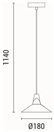 Lampadario a sospensione con filo 1xE27/15W/230V verde