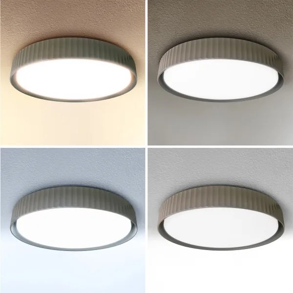 Brilagi - Plafoniera LED dimmerabile LUCIA LED/60W/230V Ø 59 cm taupe + telecomando