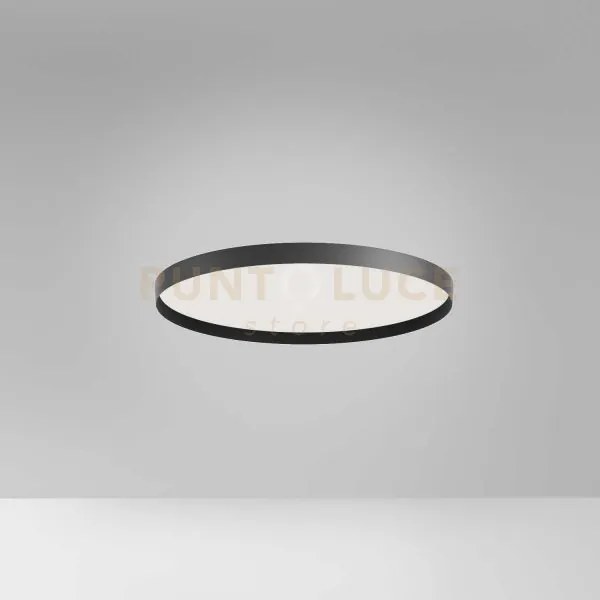 Acelia p/m - plafoniera led nero 3000-4000 k 2100-2200lm 40w d.50cm...
