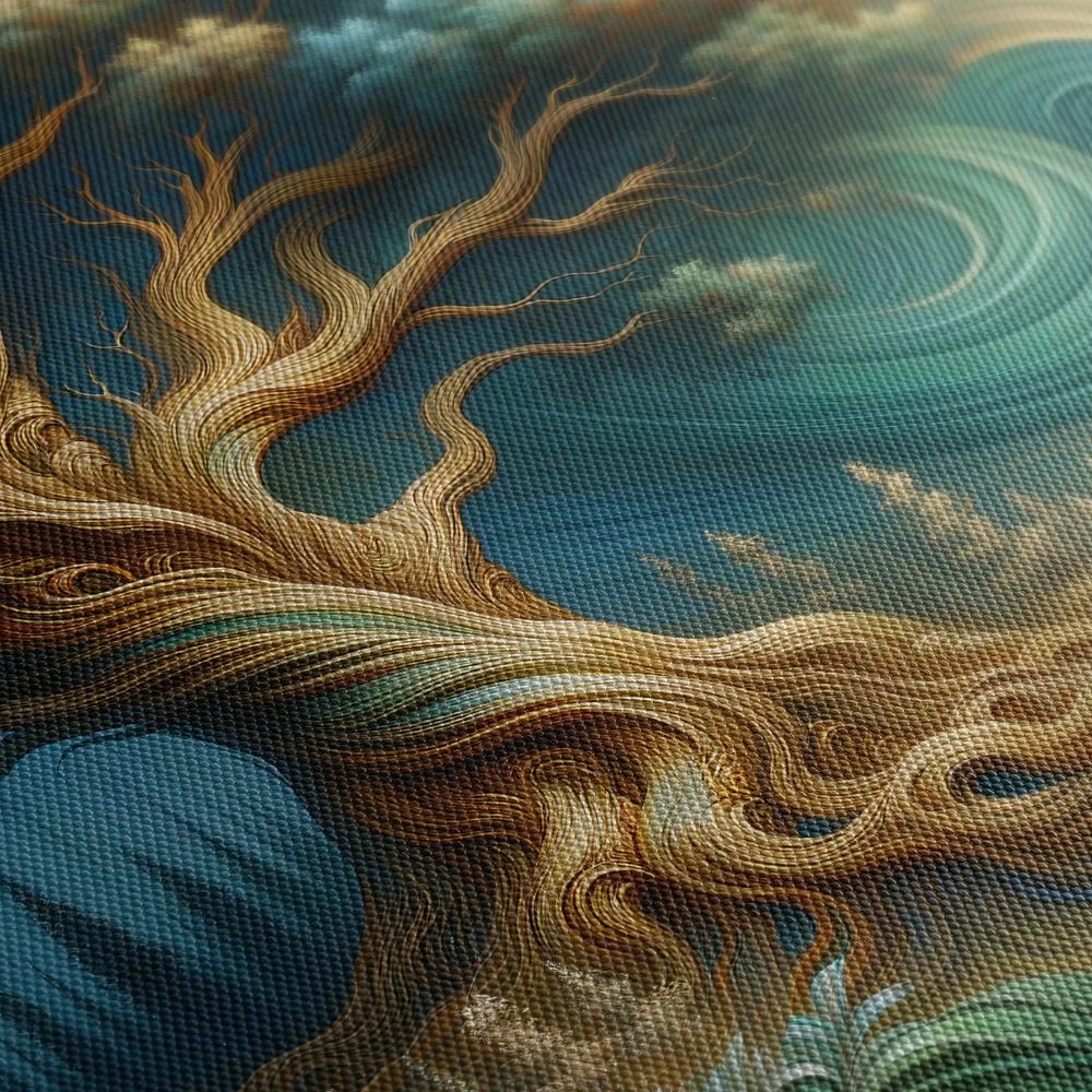 Quadro su tela – Albero della vita in una foresta incantata
