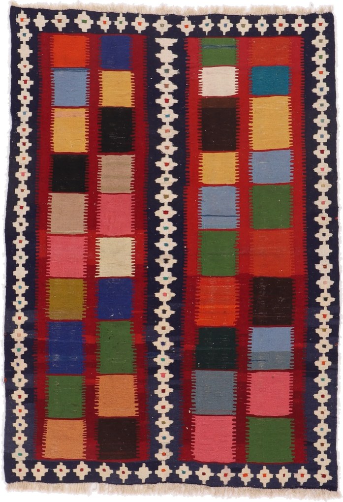 Kilim Tappeto persiano 140 x 100 (Iran) Tessuto A Mano