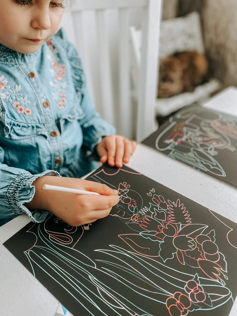 Scratch art - Cavalli e unicorni