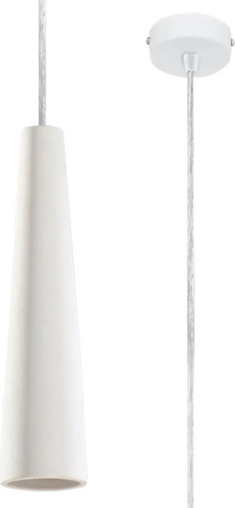 Lampada a Sospensione ELECTRA GU10 in Ceramica Bianca