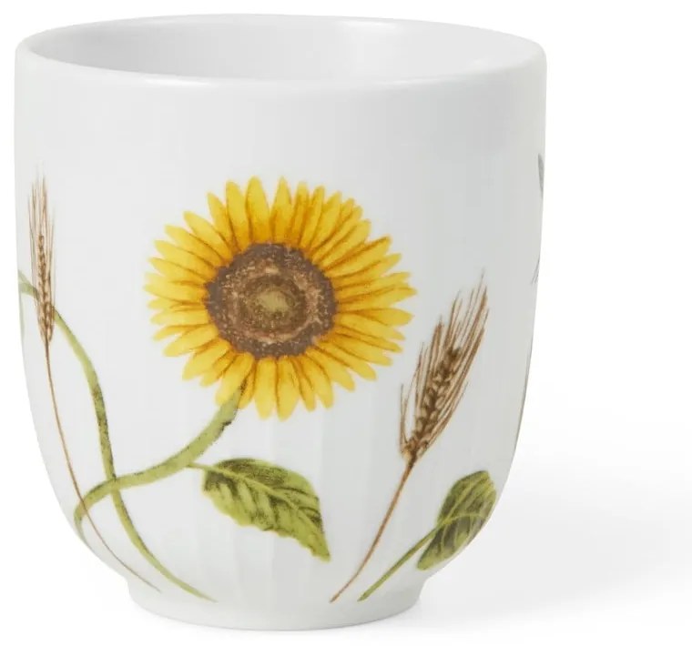 Tazza bianca in porcellana con motivo floreale 330 ml Hammershøi Summer - Kähler Design