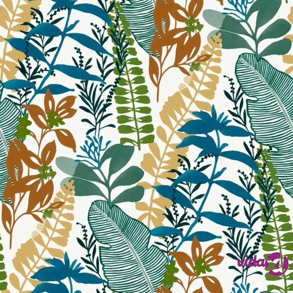 Noordwand Good Vibes Carta da Parati Big Leaves Blu e Verde